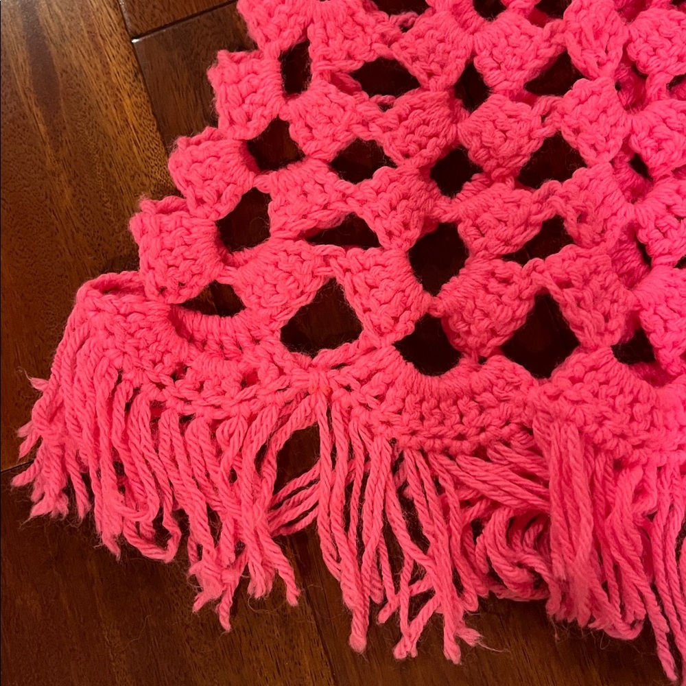 Pink Crochet Midi Skirt vintage 70’s - Picture 4 of 5